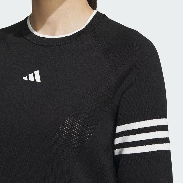 Adidas Long Sleeve Pullover Sweater Knitwear Women's Black (Unisex) Knitwear IK9798