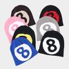 Wholesale Thermal Skull Cap #8 Black Jacquard Knit Beanie Hat Windproof Outdoor Cycling Gear for Travel