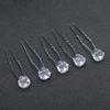 20pcs Bridal U-Shape Metal Hair Sticks Rhinestone Pearl Hair Jewelry for Wedding Hairstyles Formal Events Elegant Hair Sticks