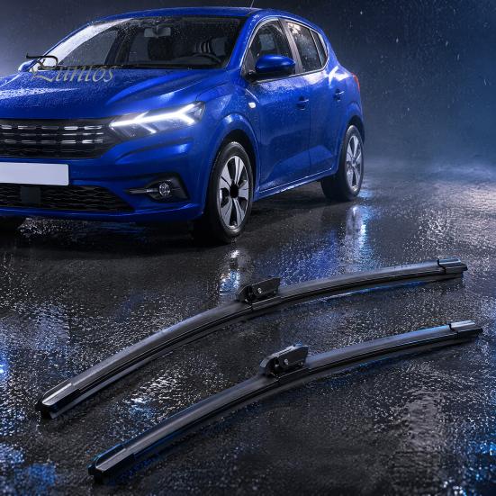 Всепогодные стеклоочистители 2 шт. Лобовое стекло для Dacia Sandero III 2020-2023, 16/24 дюйма, бескаркасные, тихие, прочные, передние стеклоочистители,