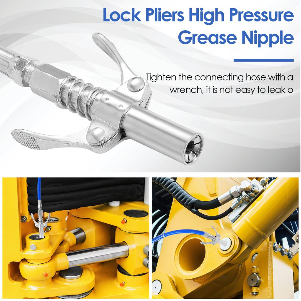 690 бар смазочный пистолет муфта масляный насос быстросъемный смазочный инжектор смазочный пистолет смазочный пистолет инструмент для ремонта автомобиля