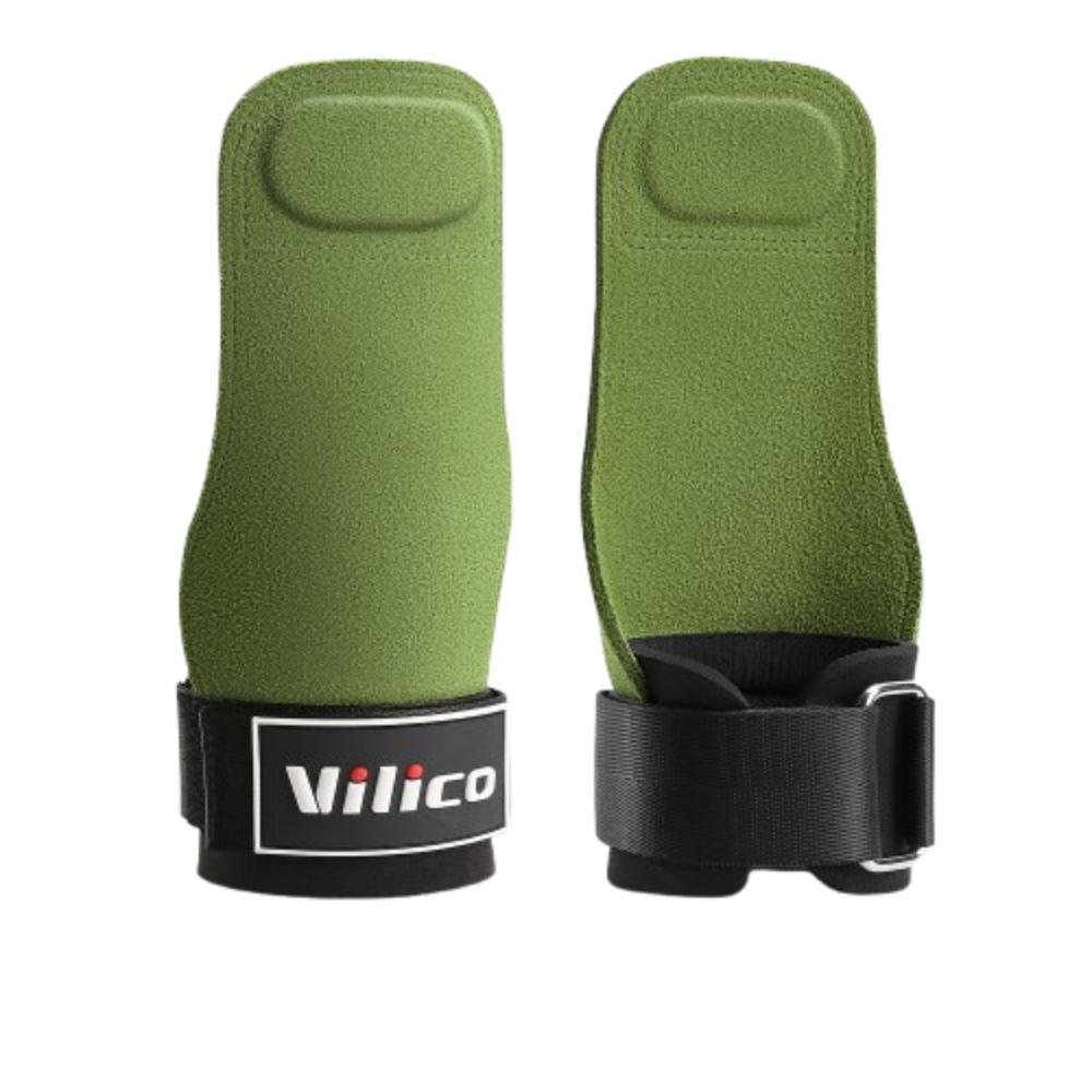 1 Pair Raised Anti-slip Cowhide Gym Gloves Wear-resistant Weightlifting Wrist Wraps  Build Muscle