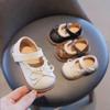 Girls Toddler Shoes Autumn New Children's Soft-soled Beanie Shoes Girl Baby Bow Princess Shoes Little Girl Single Shoes