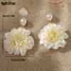 Cute Pearl Earrings Bohemia Earrings Simulated Flower Earring Pearl Dangle Earring  Vacation