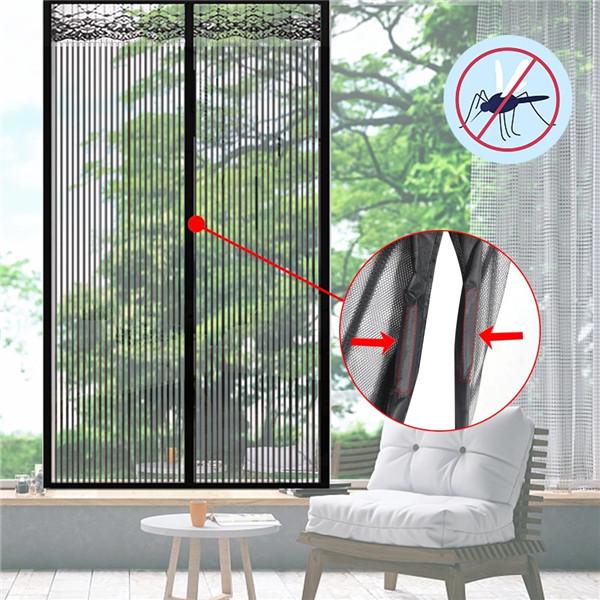 Summer Door Net Simple Magnetic Soft Curtain Anti-mosquito Anti-insect Anti-flying Insects Door Curtain Mesh Netting