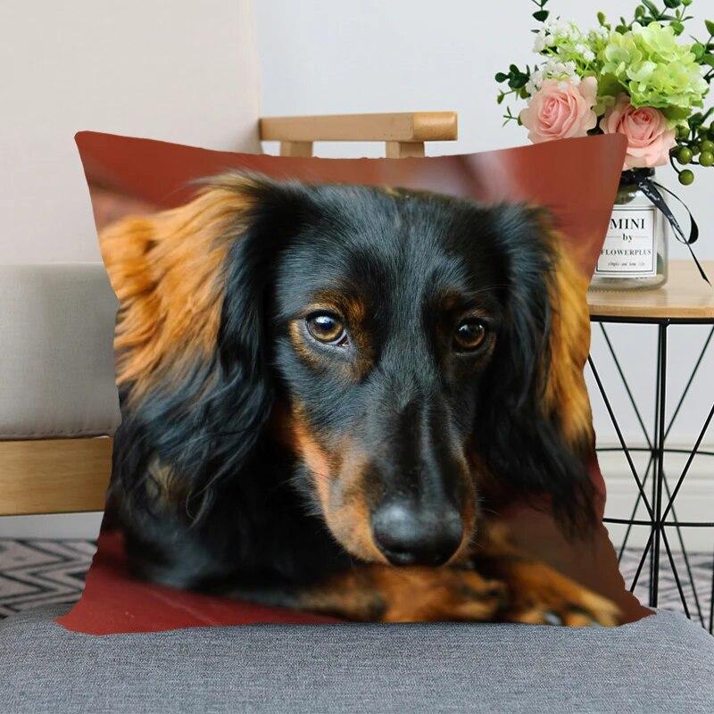 Такса животное Лидер продаж наволочка новогоднее украшение свадьба