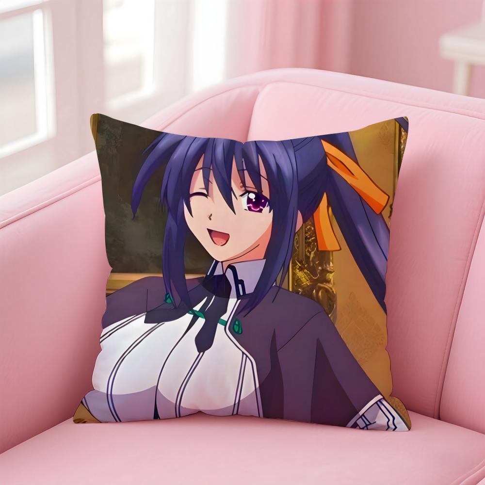 Anime Cartoon HHigh SSchool DxDBeautiful Cushion Cover Pillow Case Soft Skin Friendly Fabric Concealed Zipper