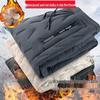 Men's Plus Size Fleece-Lined Lambswool Pants - Thick, Windproof, and Cold-Proof Winter Trousers