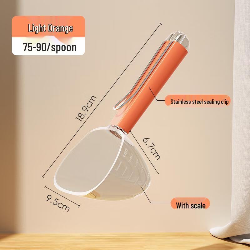 JINGRUIXIANG Pet Food Scoop with Scale and Bag Clip