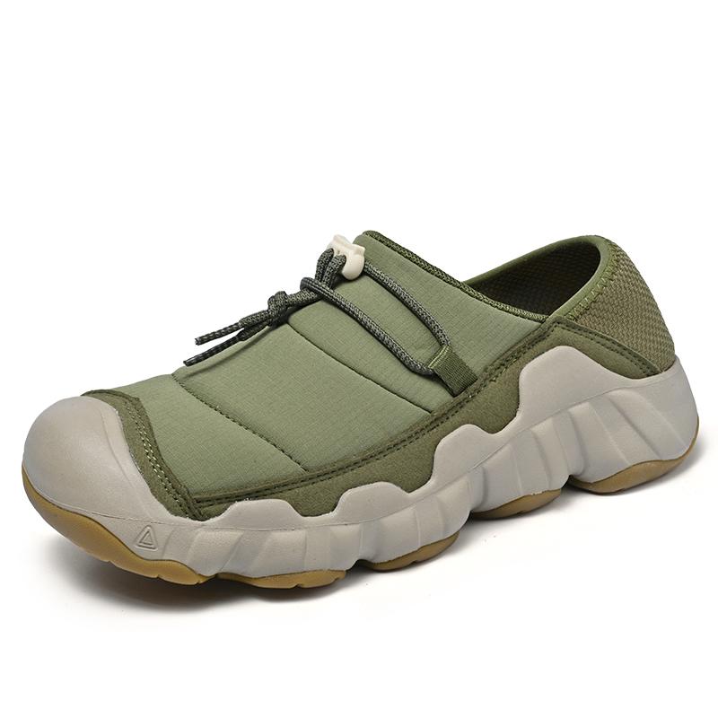 Мужские водонепроницаемые зимние ботинки-слипоны для хайкинга - Подкладка из утепленной шерсти, Подходят для городских поездок, кемпинга на открытом воздухе и холодной погоды