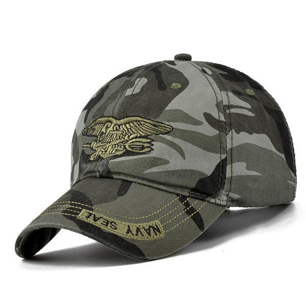 Повседневная бейсболка Snapback на открытом воздухе, летняя мужская темно-синяя камуфляжная хлопковая парусиновая бейсболка, шляпа от солнца
