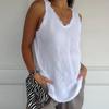 Женский летний жилет с круглым вырезом без рукавов, свободные топы на бретелях, однотонный пуловер с кисточками, топы, уличная одежда