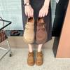 New Small Height Increase Fashionable Versatile Soft Sole Thick Sole Flat Bottom Casual Women's Single Shoes