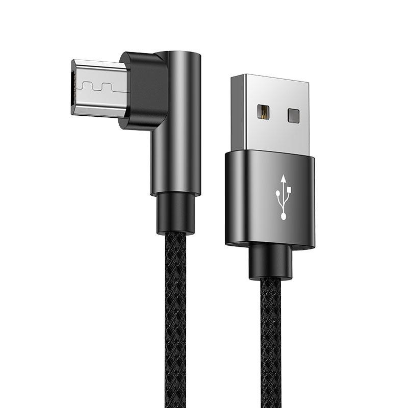 Быстрый зарядный кабель Micro USB 120 Вт с угловым разъемом для телефонов Android, Huawei, Vivo, Oppo и Meizu