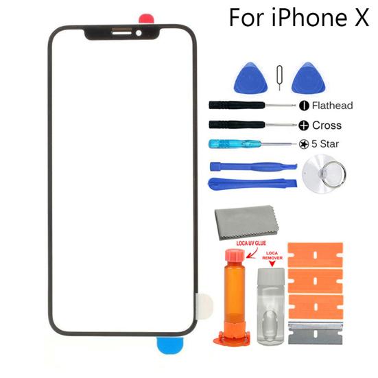 Комплект для замены переднего стекла сенсорного экрана для iPhone X/XR/XS/XS MAX/11/11 PRO