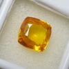 8.10 Карат Натуральный Оранжевый Сапфир Квадратная Подушка Огранка СЕРТИФИЦИРОВАН Свободный Драгоценный Камень AM-685