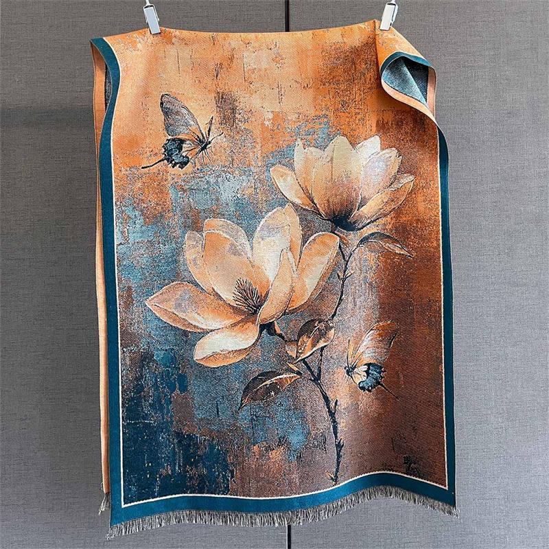 New Winter Shawl Scarves Wrap Design Cashmere Scarf Women Warm Fashion Pashmina Femal Poncho Neckerchief Echarpe Bandana