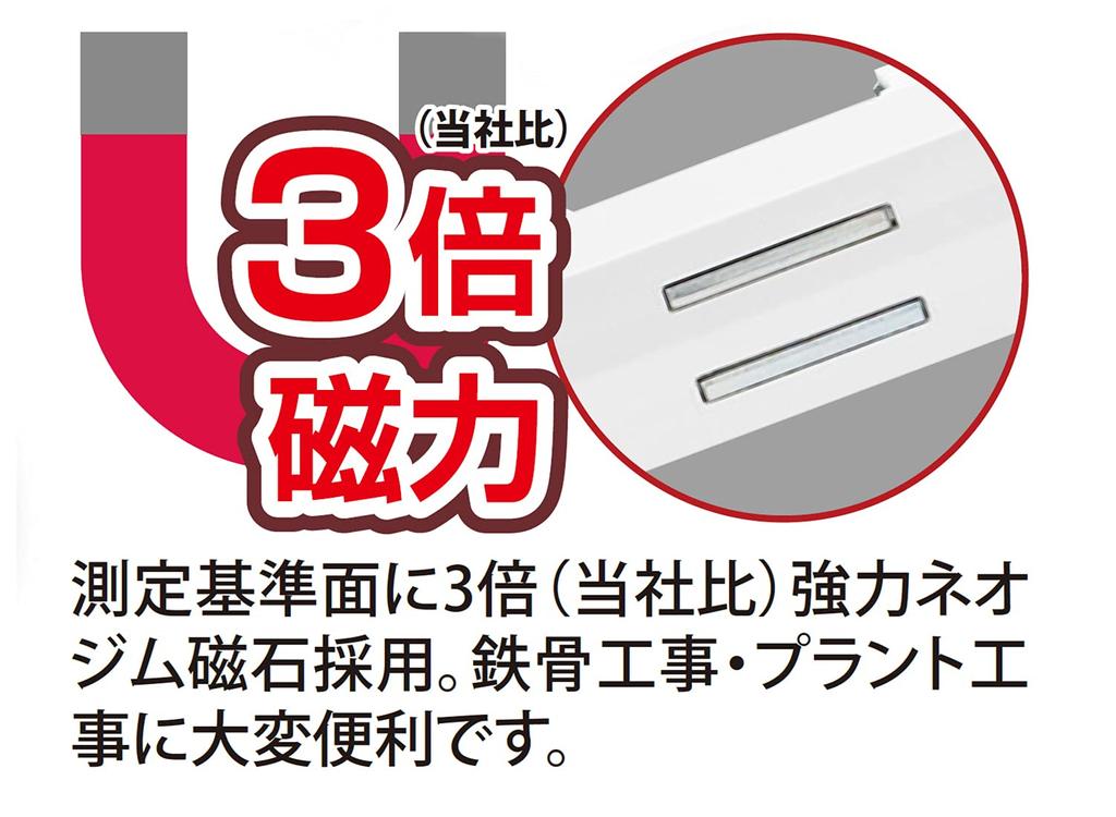 Niigata Seiki SK Сделано в Японии Супермагнитный алюминиевый уровень со шкалой Kaidan и магнитом 150 мм MAL-150BKD