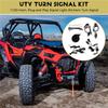 Автомобильный комплект поворотников для UTV, Уличные легальные поворотники для UTV ATV, Звуковой сигнал 110D, Комплект сигнальных огней Plug And Play, Поворотники со звуковым сигналом