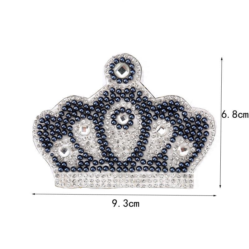 Лучшие нашивки Звездные мотивы Утюг на Сердце Горячая корона исправить Стразы Нашивки Кристалл Одежда Обувь Одежда Женщины Свадьба