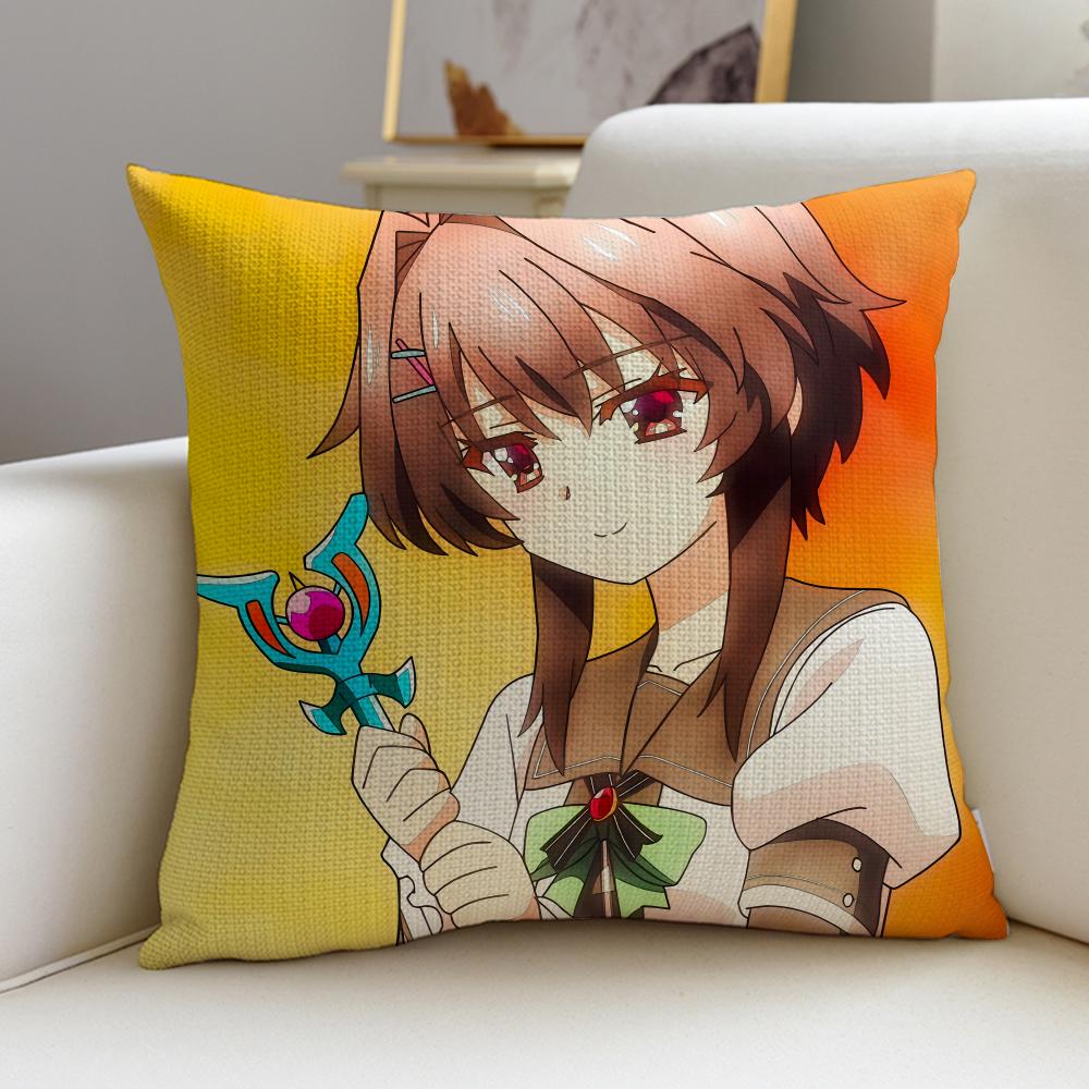 9 nine Rulers CrownS Cushion Cover Breathable and skinfriendly linen pillowcase square removable and washable cushion