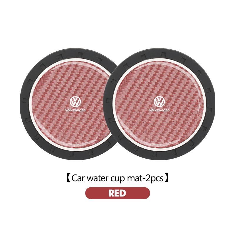RUN1 Car Interior Supplies Water Coaster Sink Anti-slip Padding Mat For Volkswagen VW Polo Jetta Sagitar Magotan Passat B5 B6 B7 CC