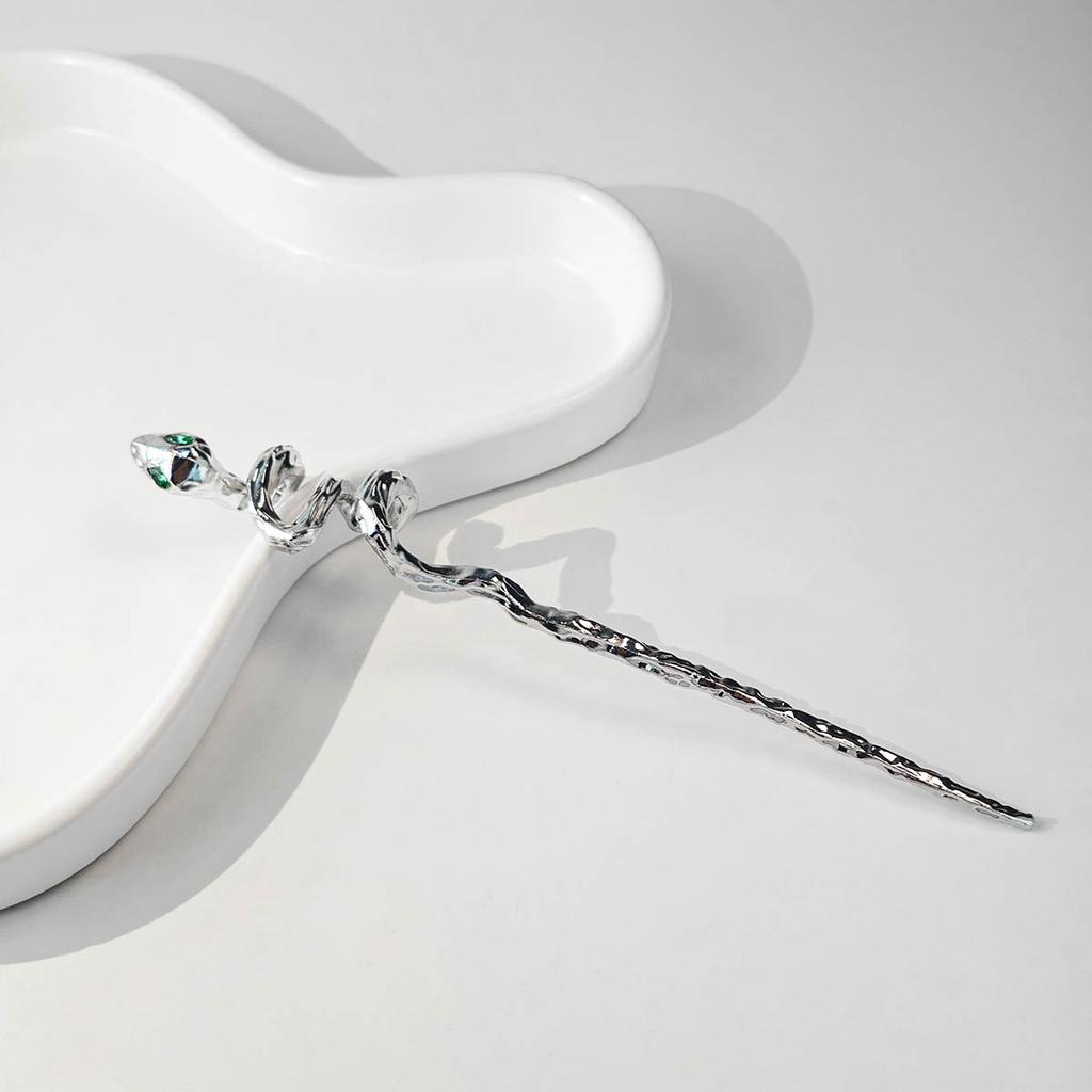 Национальный стиль Новая китайская заколка для волос Жидкий металл Бабочка Заколка Полумесяц Набор Бриллианты Винтаж Бамбуковые сочленения Кисточка Заколка для волос Прическа Заколка