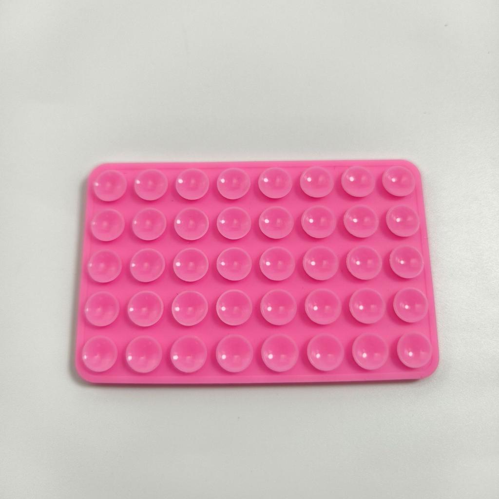 Силиконовый присосочный держатель для телефона, Нескользящая клейкая подставка для селфи и видео, Липкий держатель для мобильных телефонов — Светло-розовый