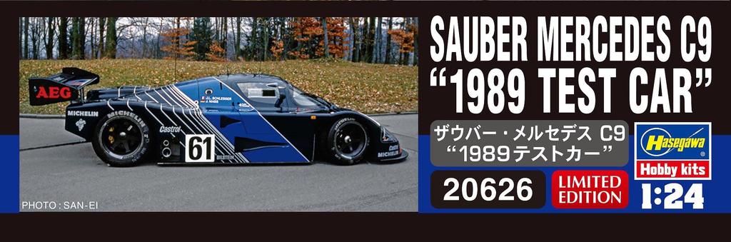 Hasegawa Sauber Mercedes C9 1989 Test Car Plastic Model 20626 1/24