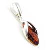 [I8959] - Amber 'Inspiration' Silver Pendant