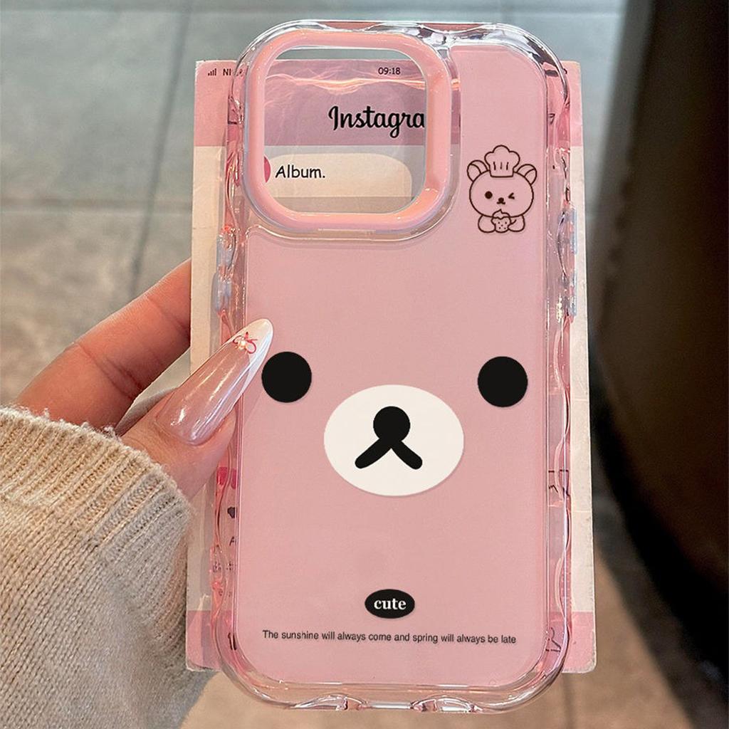 For Apple Mobile Phone Case Transparent Two-in-one Mobile Phone Case Ins Cartoon Rainbow Mobile Phone Case Simple Personality Female High-end Sense