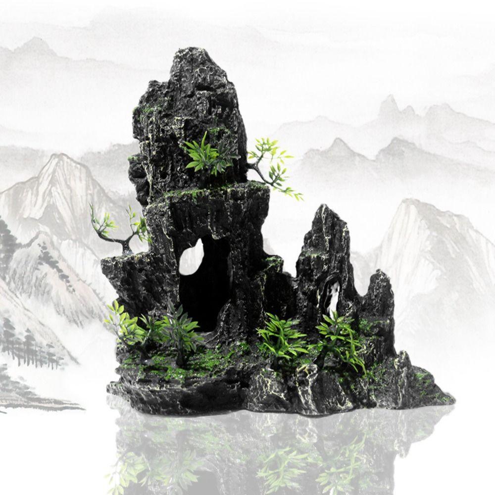 Украшения для аквариума из смолы, горные украшения для дома, новые ремесленные украшения