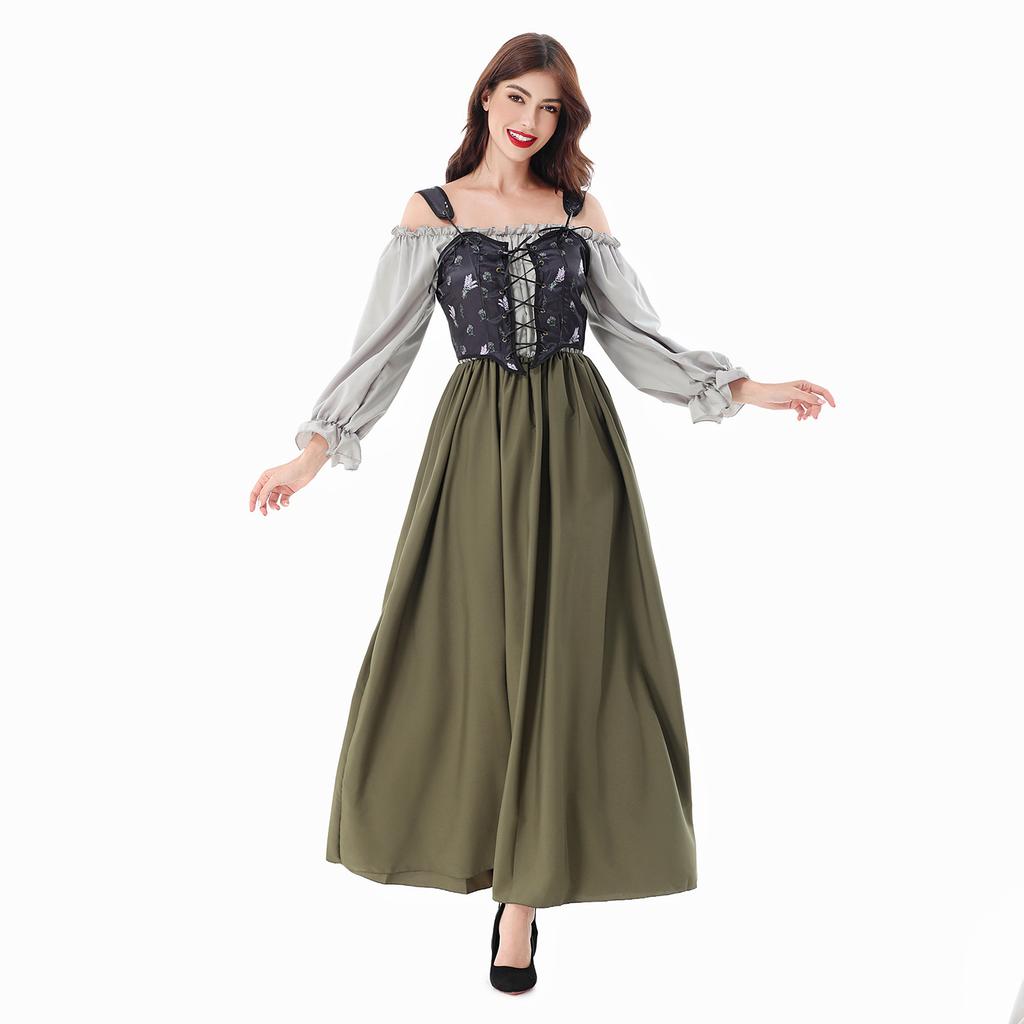 Halloween costume Medieval Renaissance dress Oktoberfest Bavarian Dirndl costume
