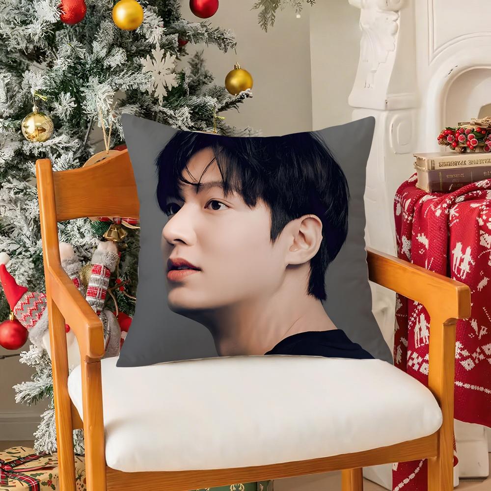 Красивая Звезда LLee Minho Популярная Наволочка Шелковистый Короткий Плюш С Невидимой Молнией Пылезащитная Наволочка для Диванной Подушки