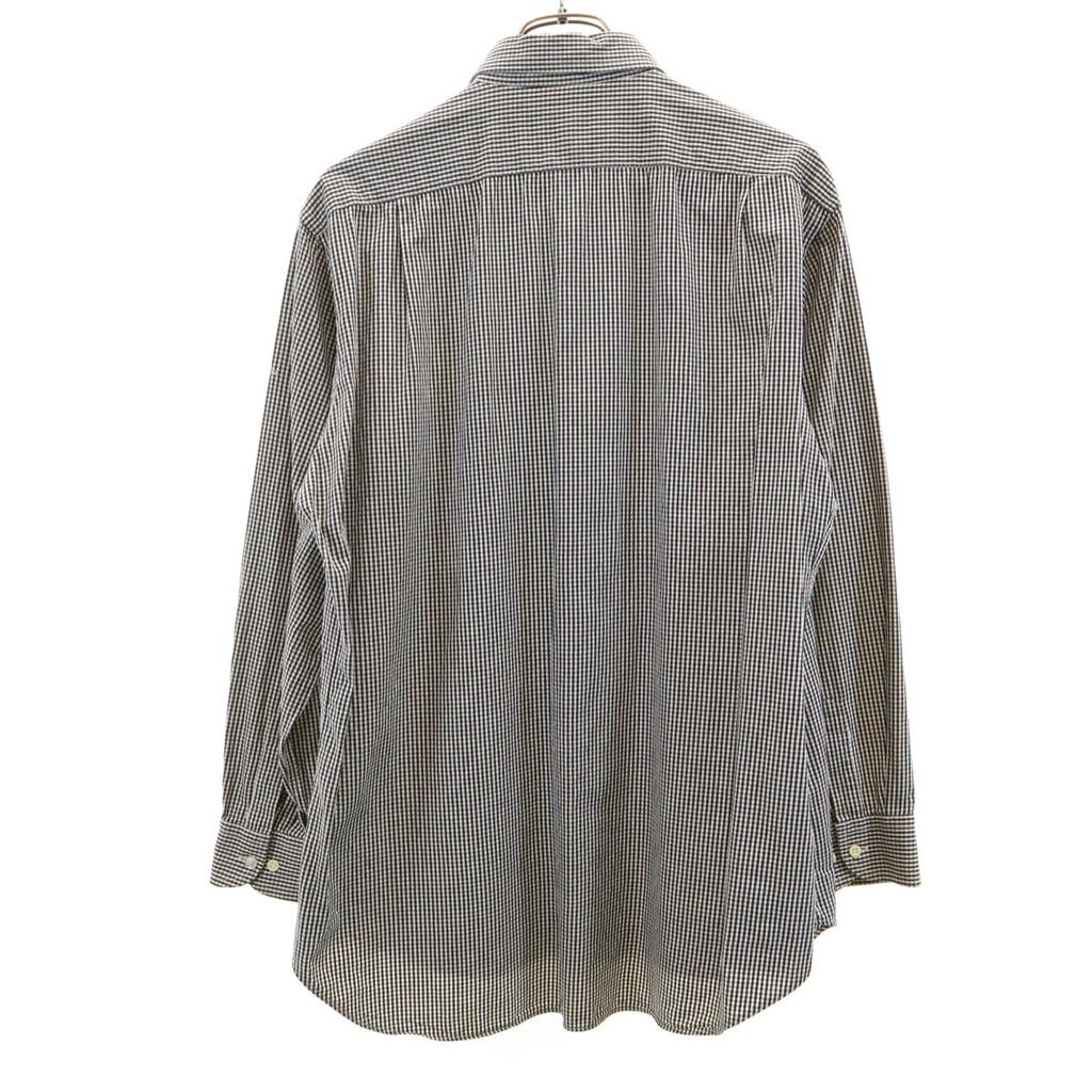 Fendi Клетчатая рубашка с длинным рукавом на пуговицах 40 черная Мужская Б/У
