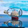 Artistic Pirates of The Caribbean Ship Glass Drift Bottle Room Decor Modern Home Decor Office Accessories Miniature Decor
