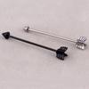 Screw Silver Industrial  Barbell Stainless Steel Black Ear Cartilage Arrow Piercing Stud Earring