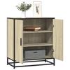 VidaXL Buffet Sonoma Oak 68x35x76 Cm Engineered Wood and Metal, Storage Cabinet, Entryway Furniture, Accent Furniture 848965