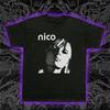 Футболка Nico Halftone Velvet Underground Авангардная Готическая Музыкальная Футболка S-5XL