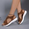 Women's Solid Color Flat Bottomed Casual Beach Shoes, Sandals, Women's Shoes