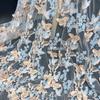 3D вышитая вручную ткань для свадьбы Ткань Бабочка Вышивка Ткань своими руками для платья Водорастворимая сетка Вышивка Кружево