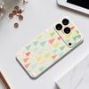 For iPhone 17 Pro Case Colorful Trees Pattern Printing Straight Edge TPU Phone Back Cover