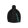 Li Ning Sports Basketball Series Logo Print Zipper Hoodie Men Hoodies Black AWDR093-1