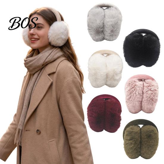 Breathable Thermal Ear Muffs Women's Winter Muffs, Soft Faux Rabbit Fur Warmers for Thick Long Velvet Warmer Sports Commuting, Plush Fluffy