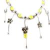 [E1426] — Серебристо-желтое дизайнерское колье «Princesa»