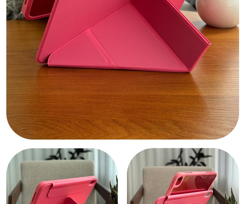 Легкий прозрачный акриловый защитный чехол для iPad 11 (Модель 3Y 2025 года) - Складной, Без слота для ручки, Десятое поколение