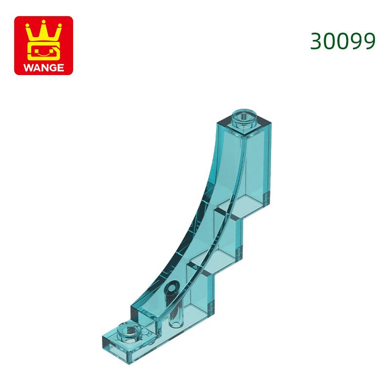 Нетоксичный 41 шт./лот 30099 1x5x4 Изогнутый назад Строительный блок Moc Строительные аксессуары Совместимый с Кирпичами Детская игрушка Подарок