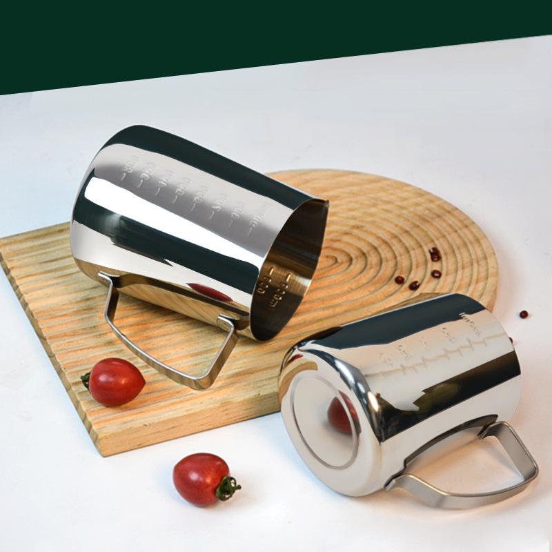 Утолщенный питчер для латте-арта со шкалой - Кувшин для вспенивания молока для кофе и плавления воска