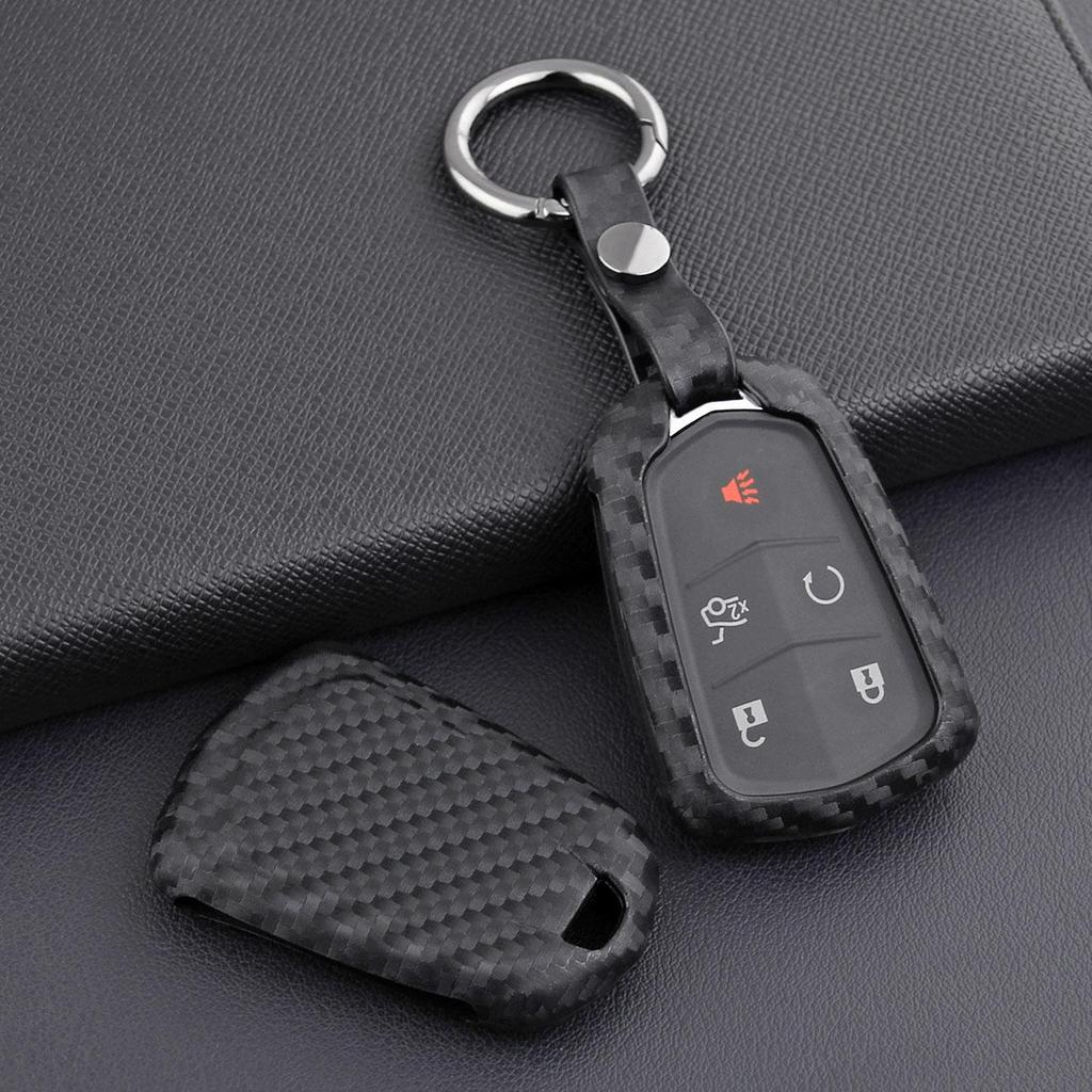 Cadillac XTS/US Escalade/CT6/ATS-V Carbon Fiber Key Shell Cover
