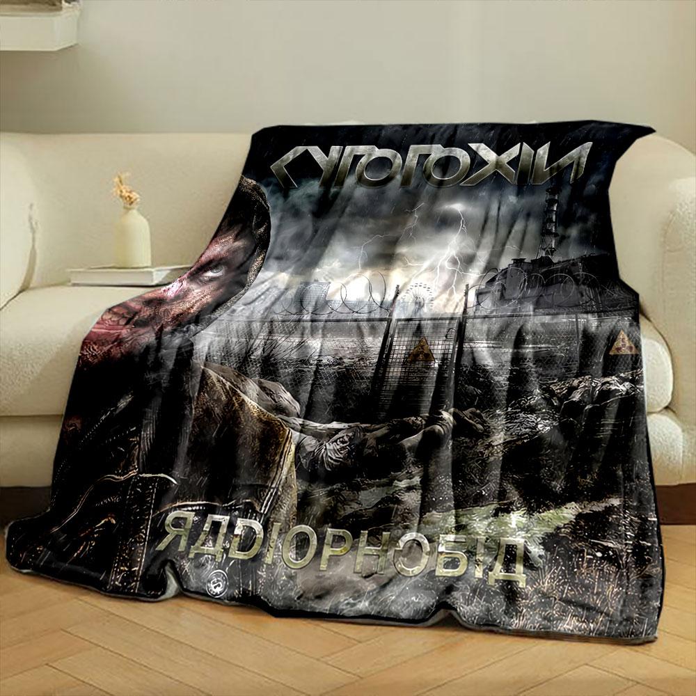 Post-Apocalyptic Horror Scene for all seasons blanket lunch break throw gift